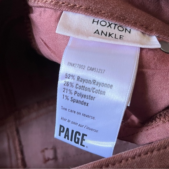 New Paige Mid Rise Ankle Coated Skinny Jeans 23 | Burgundy Dust | $229 Retail - Picture 13 of 16